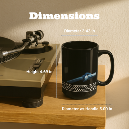 Vinyl Sounds Better Black Mug